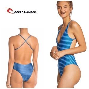 Rip Curl Women's Nalu Surf Stripe Cheeky One Piece Swimsuit